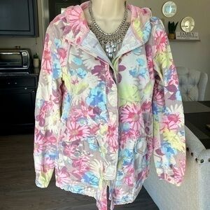 💋 Mossimo flower 🌸 spring utility cargo  jacket coat 🧥 M